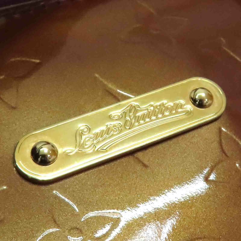 金棕色 原花壓紋漆皮 Bellevue PM 手提包 M93584【LOUIS VUITTON LV 路易威登】 M93584-13