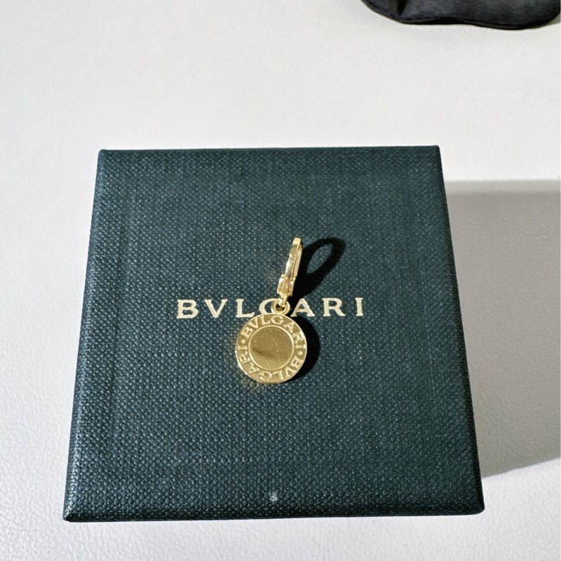 Bvlgari寶格麗 Vintage 中古 18k 黃金黑瑪瑙吊墜-3