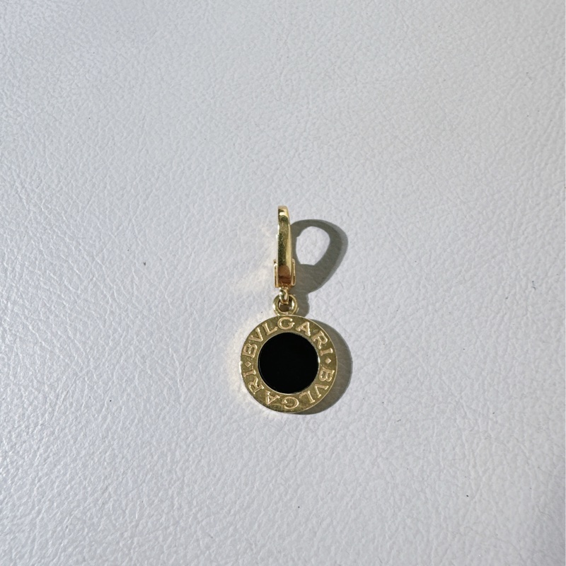 Bvlgari寶格麗 Vintage 中古 18k 黃金黑瑪瑙吊墜-4