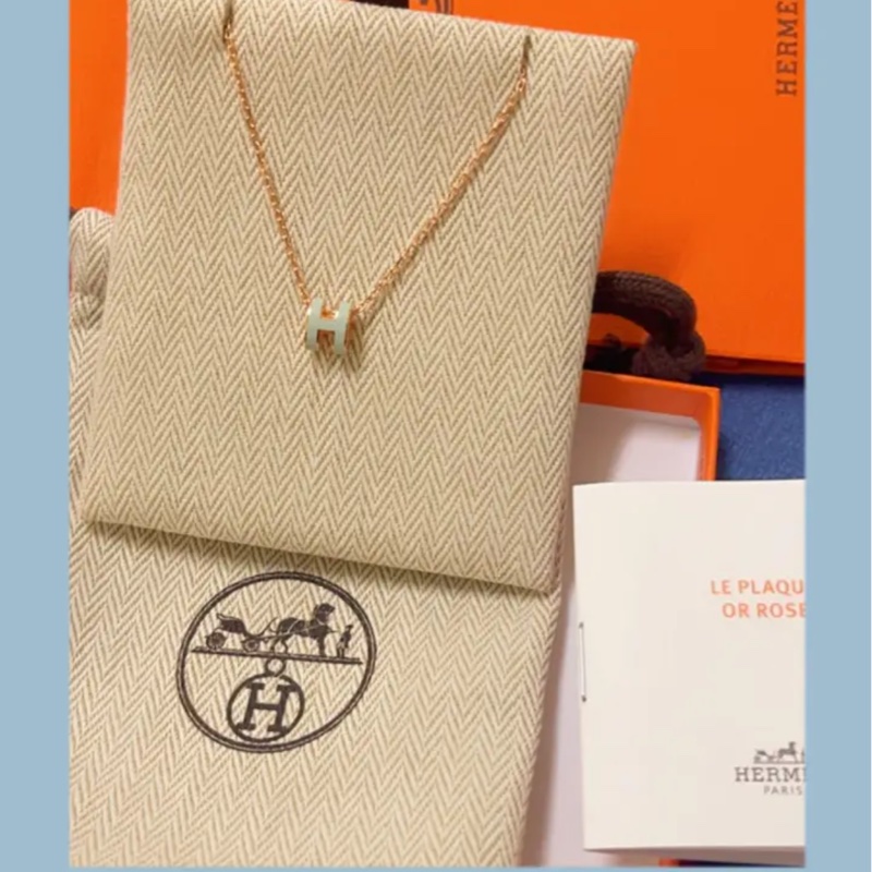 Hermes mini pop h 玫瑰金+寶寶藍-3