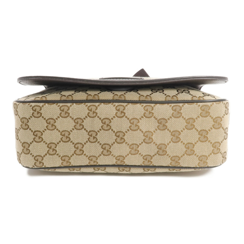 GUCCI 帆布Shoulder/Messenger Bag銀扣肩背袋-3