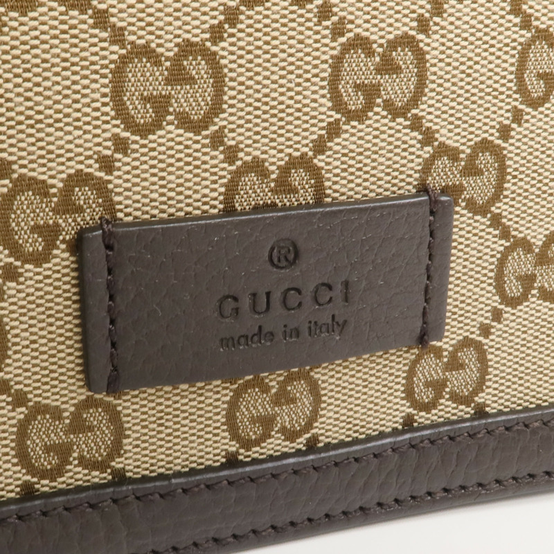 GUCCI 帆布Shoulder/Messenger Bag銀扣肩背袋-10
