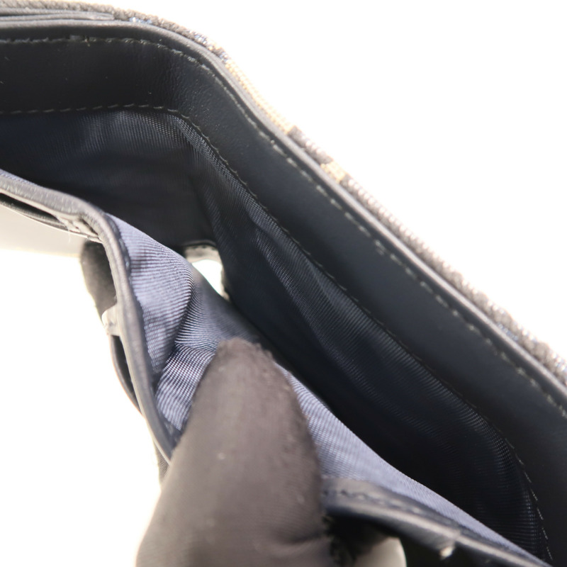 Dior 帆布/牛皮皮革Saddle Lotus Wallet金扣錢包-10