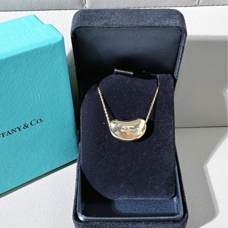 Tiffany 蒂芙尼 Vintage 中古 18K 黃金超大號豌豆 項鍊-1