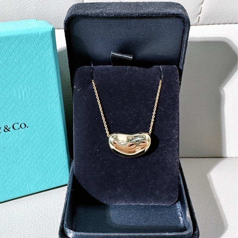 Tiffany 蒂芙尼 Vintage 中古 18K 黃金超大號豌豆 項鍊-2