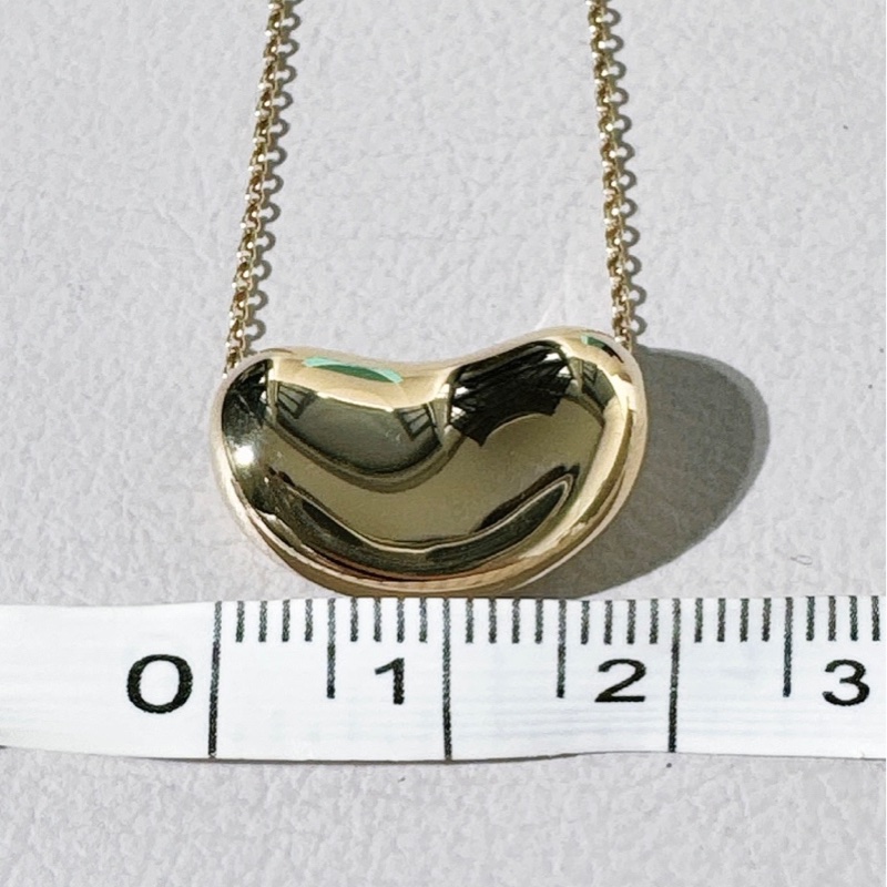 Tiffany 蒂芙尼 Vintage 中古 18K 黃金超大號豌豆 項鍊-7