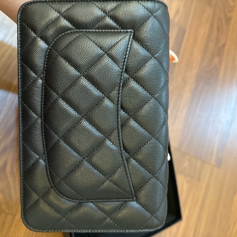 Chanel WOC 24b 鏈帶皮夾 香奈兒 牛皮 荔枝皮-2