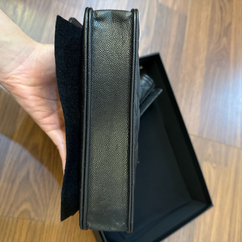 Chanel WOC 24b 鏈帶皮夾 香奈兒 牛皮 荔枝皮-3