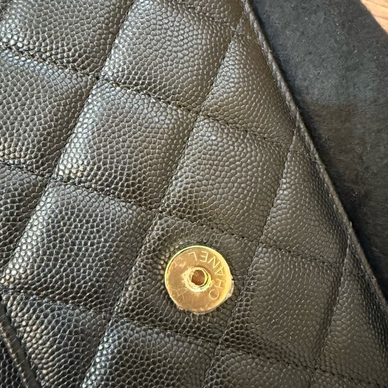 Chanel WOC 24b 鏈帶皮夾 香奈兒 牛皮 荔枝皮-7