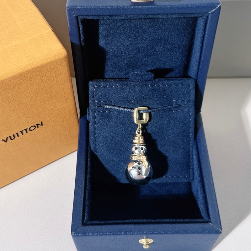 LV 路易威登珠寶 Vintage 中古限量款 小雪人吊墜-0