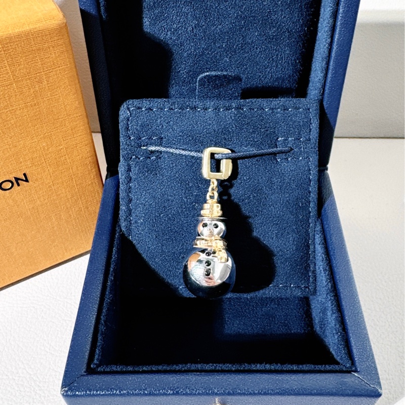 LV 路易威登珠寶 Vintage 中古限量款 小雪人吊墜-1