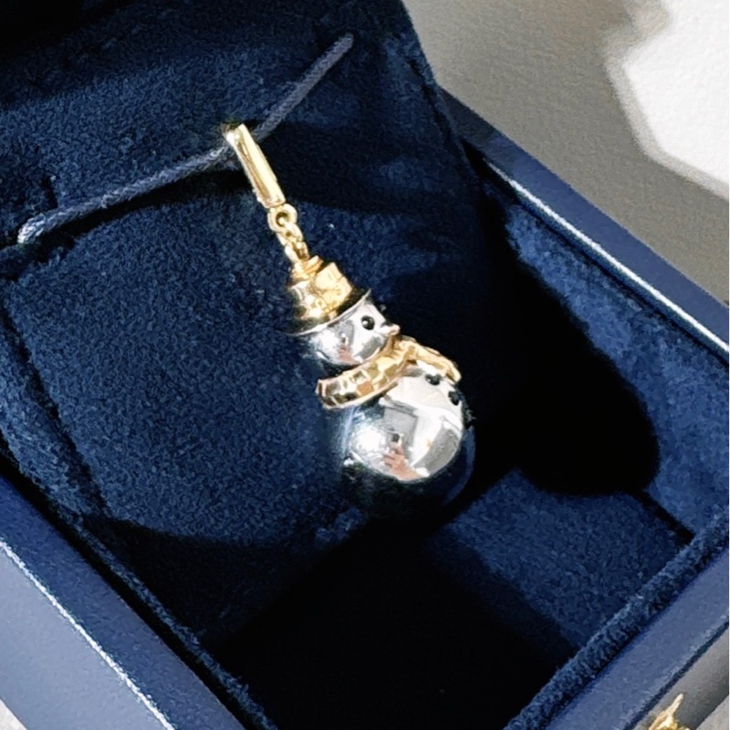 LV 路易威登珠寶 Vintage 中古限量款 小雪人吊墜-2