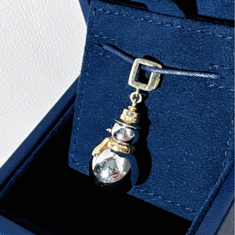 LV 路易威登珠寶 Vintage 中古限量款 小雪人吊墜-3