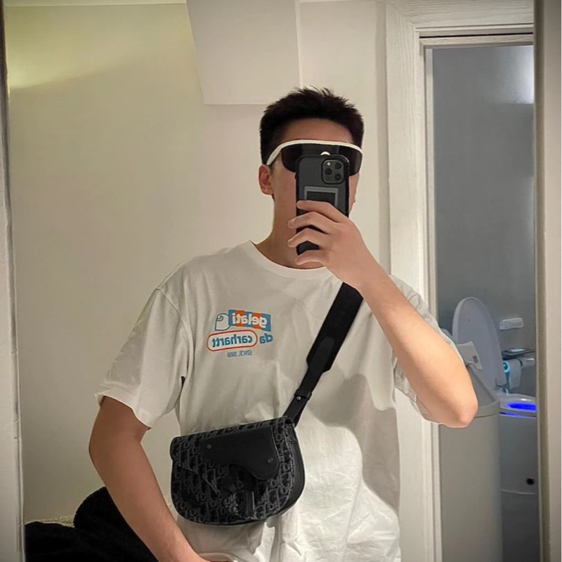 Dior迪奥 马鞍胸包斜挎包-7