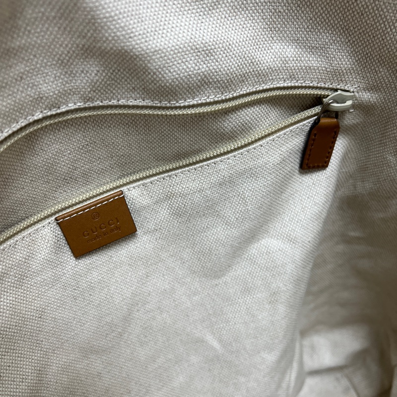 香緹國際精品926 Gucci 咖色拼皮大托特-7