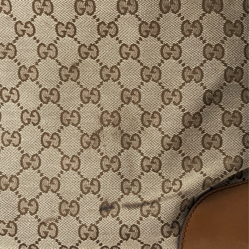 香緹國際精品926 Gucci 咖色拼皮大托特-10