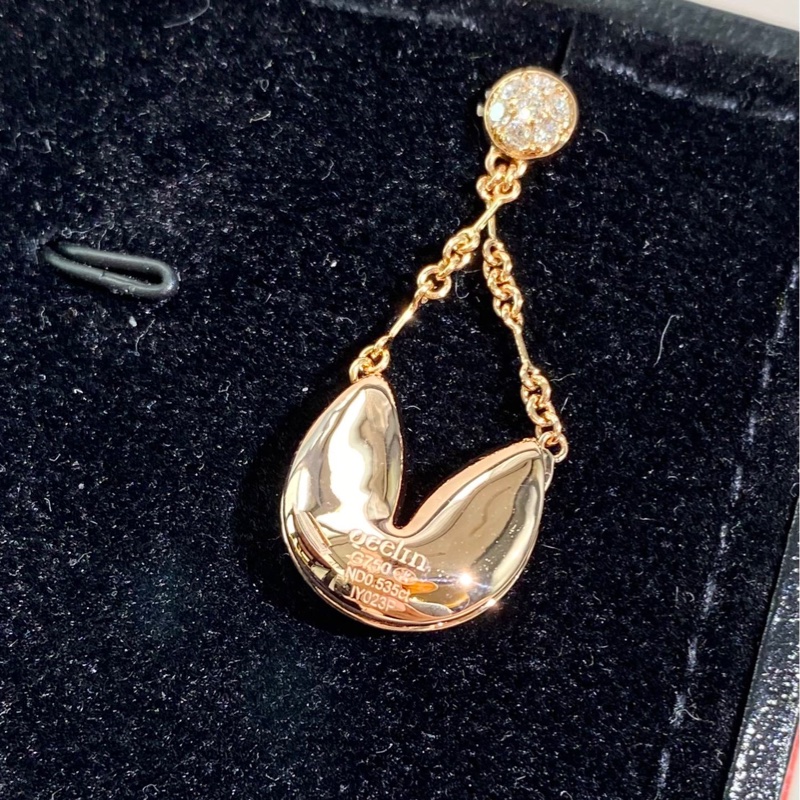 Qeelin麒麟 限量款 Xin Yen 心願系列 玫瑰金滿鑽耳環-5