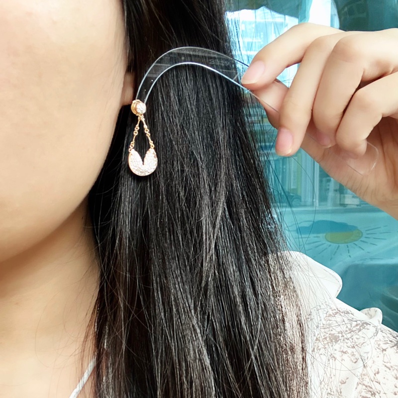 Qeelin麒麟 限量款 Xin Yen 心願系列 玫瑰金滿鑽耳環-7