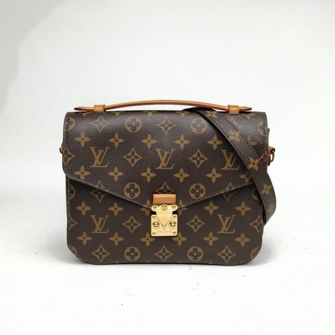 LOUIS VUITTON MetisPochette郵差包老花PVC金扣2017