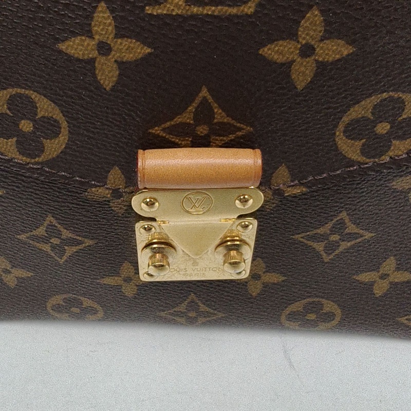 LOUIS VUITTON MetisPochette郵差包老花PVC金扣2017-4