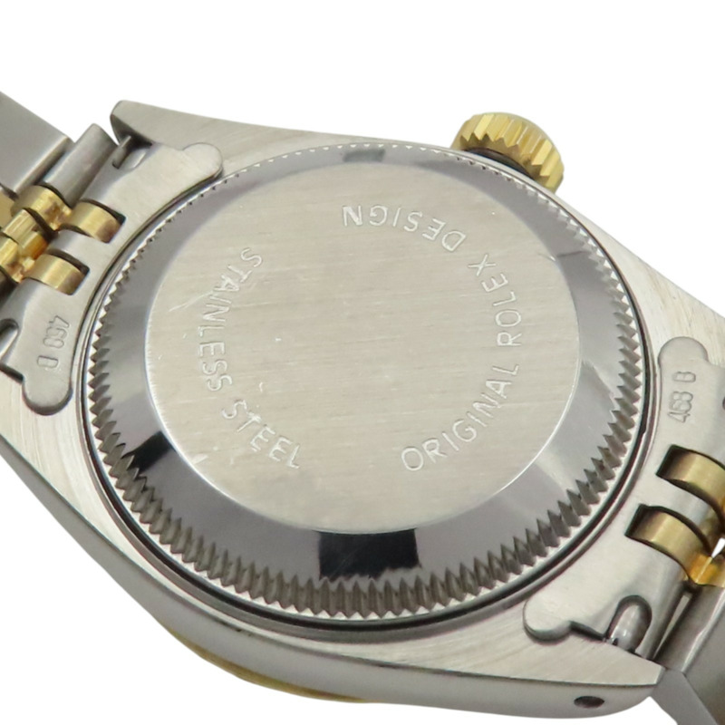 香檳鑽錶盤 18K黃金 不鏽鋼 鑽石 Datejust 10PD 腕錶【ROLEX 勞力士】 69173G-6