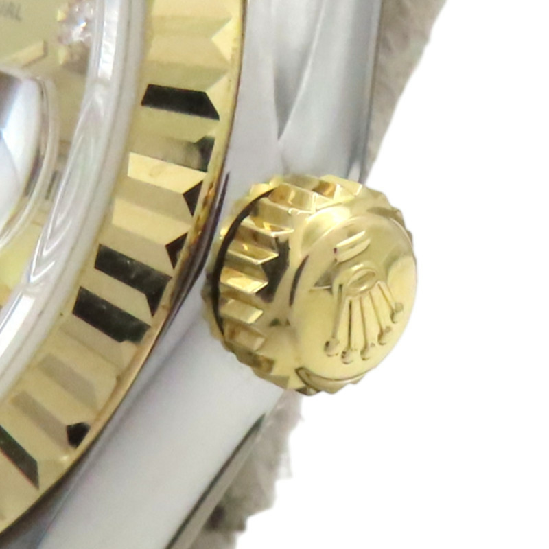 香檳鑽錶盤 18K黃金 不鏽鋼 鑽石 Datejust 10PD 腕錶【ROLEX 勞力士】 69173G-7