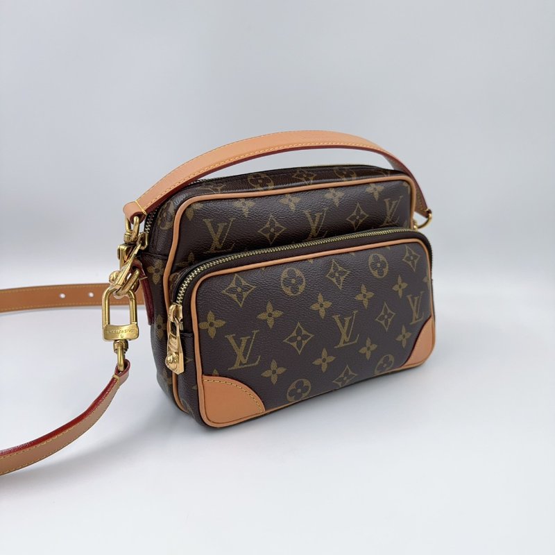 LV原花拉鍊手提肩背郵差包M14016-5