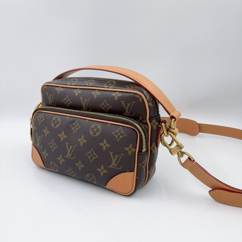 LV原花拉鍊手提肩背郵差包M14016-6