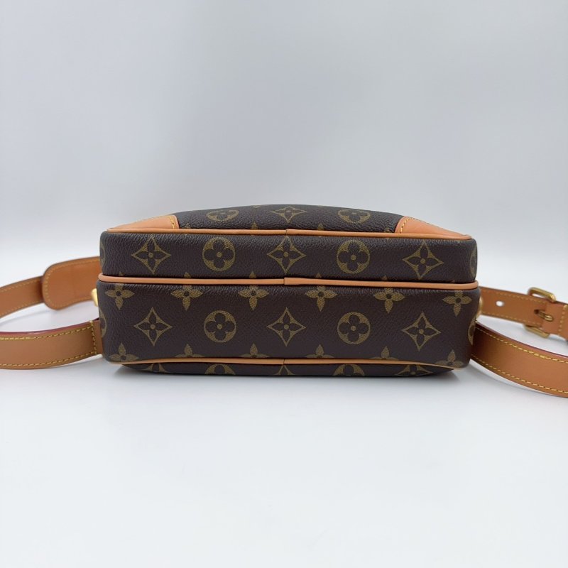 LV原花拉鍊手提肩背郵差包M14016-7