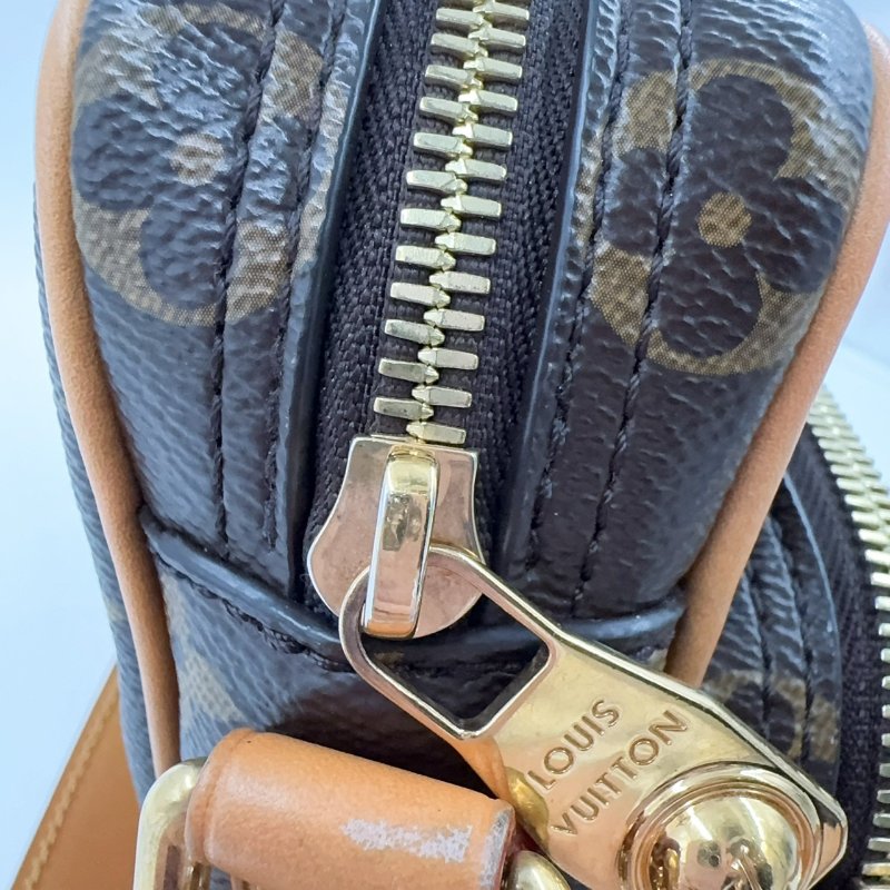 LV原花拉鍊手提肩背郵差包M14016-14