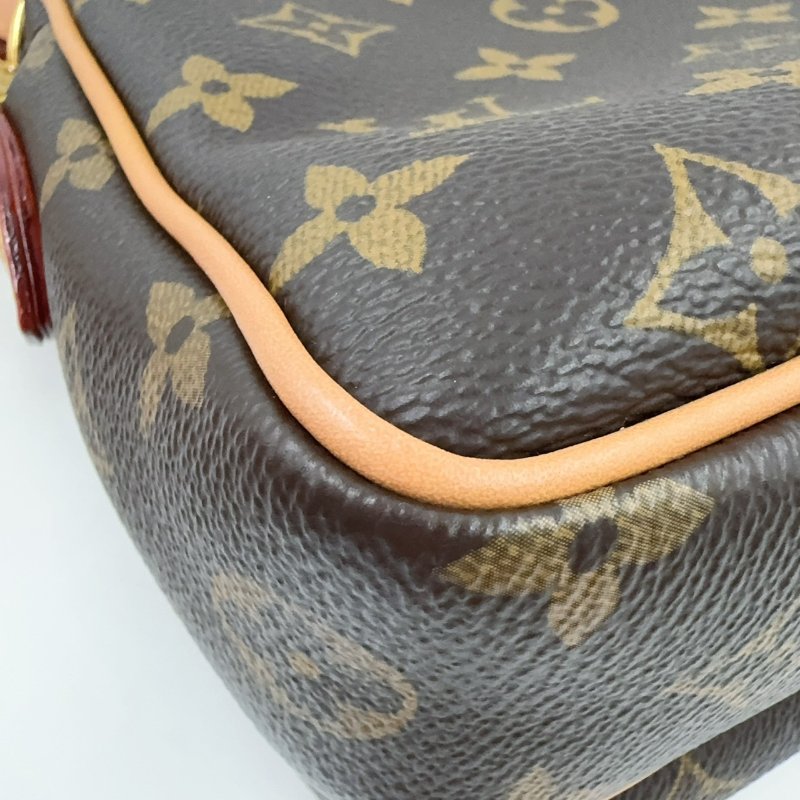 LV原花拉鍊手提肩背郵差包M14016-18