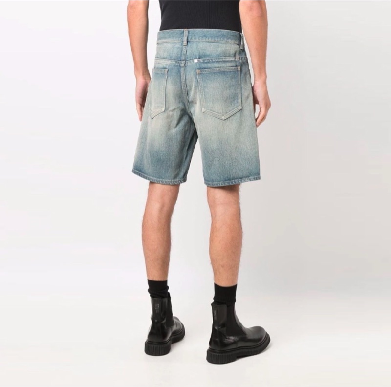 Givenchy 寬松闊腿牛仔短褲 男款 藍色-1