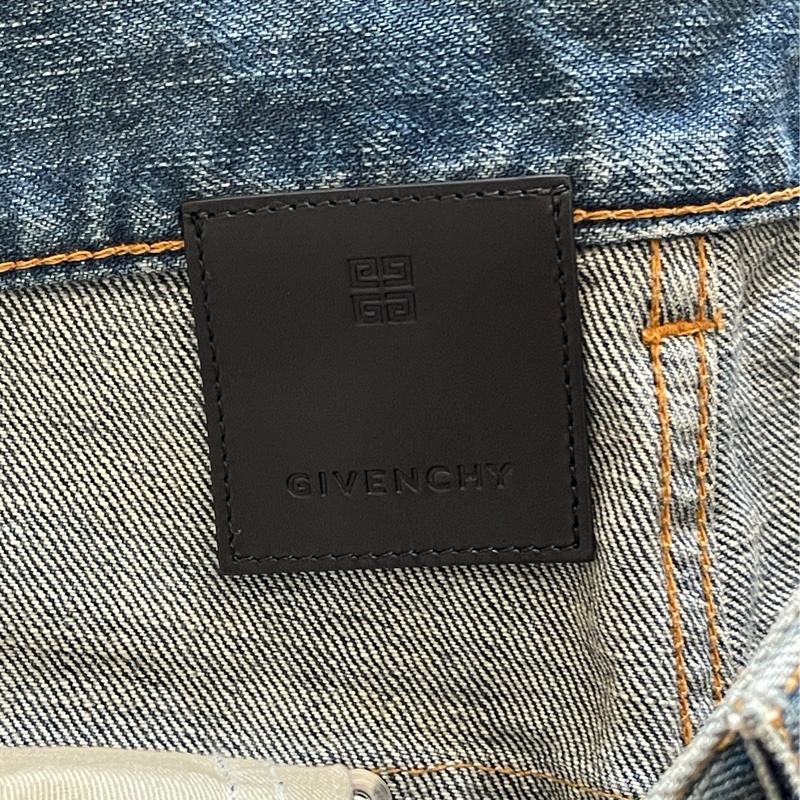 Givenchy 寬松闊腿牛仔短褲 男款 藍色-2