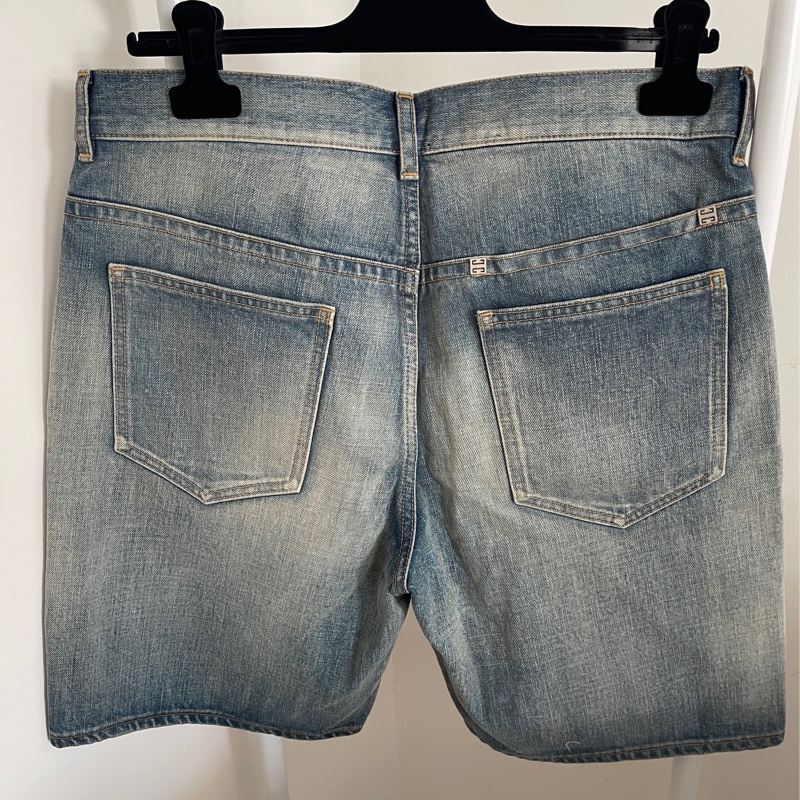 Givenchy 寬松闊腿牛仔短褲 男款 藍色-3