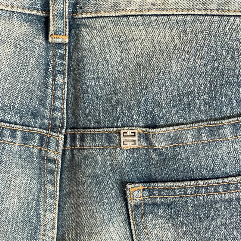 Givenchy 寬松闊腿牛仔短褲 男款 藍色-5