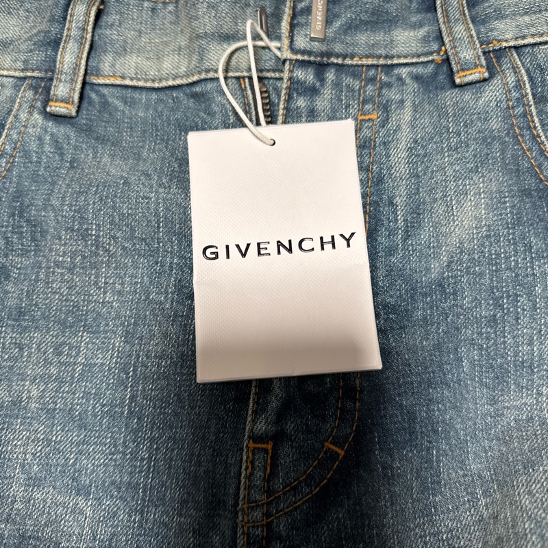 Givenchy 寬松闊腿牛仔短褲 男款 藍色-6