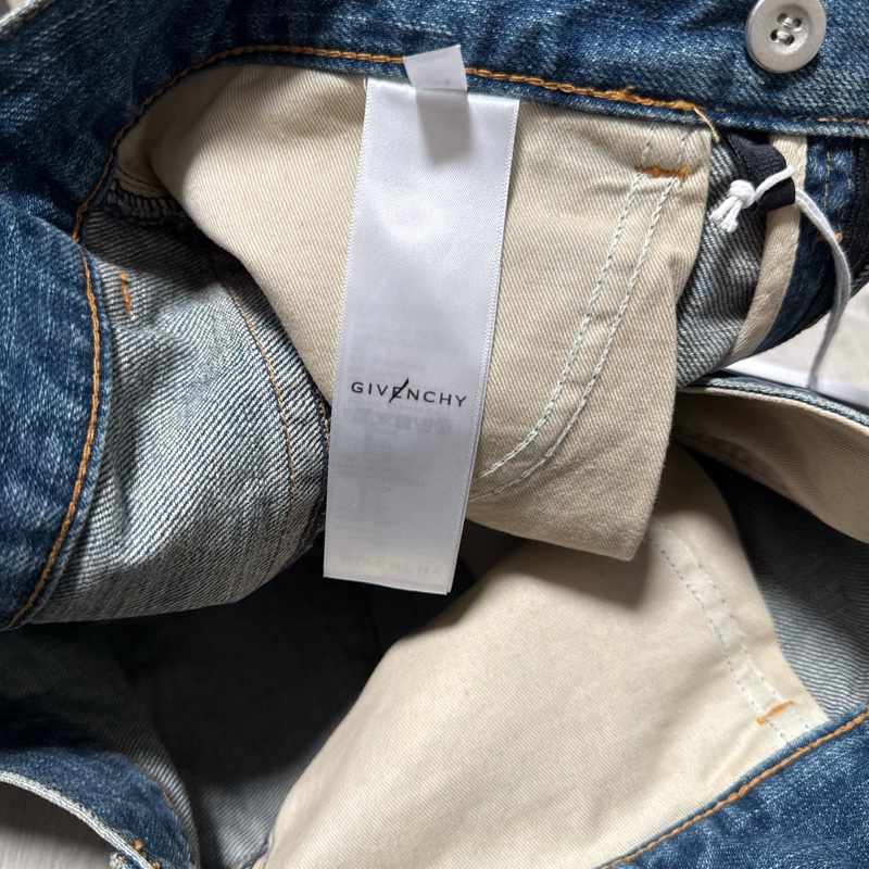 Givenchy 寬松闊腿牛仔短褲 男款 藍色-7