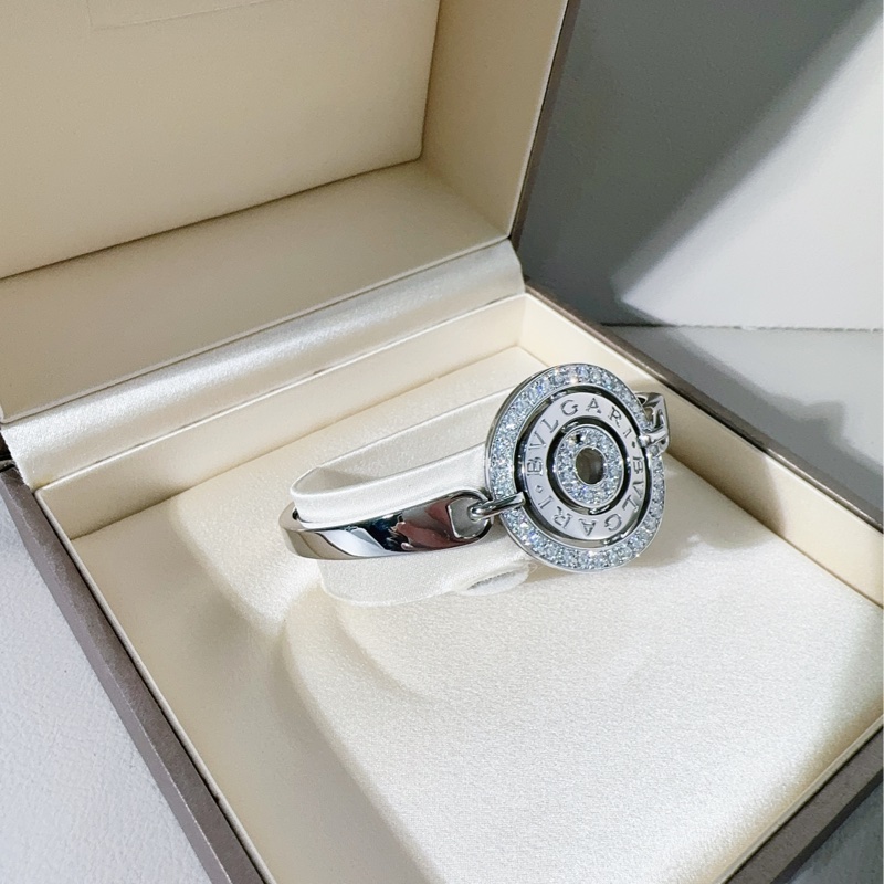 Bvlgari寶格麗 格麗帕蓮輪系列 白金手鐲，18號-2