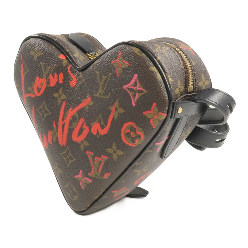 LOUIS VUITTON Monogram Sac Coeur Fall In Love金扣肩背袋棕色-2