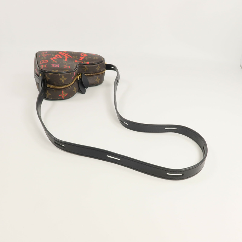LOUIS VUITTON Monogram Sac Coeur Fall In Love金扣肩背袋棕色-4