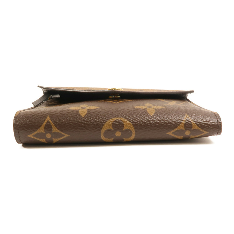 LOUIS VUITTON Monogram/Monogram Reverse Victorine Wallet金扣錢包棕色-3