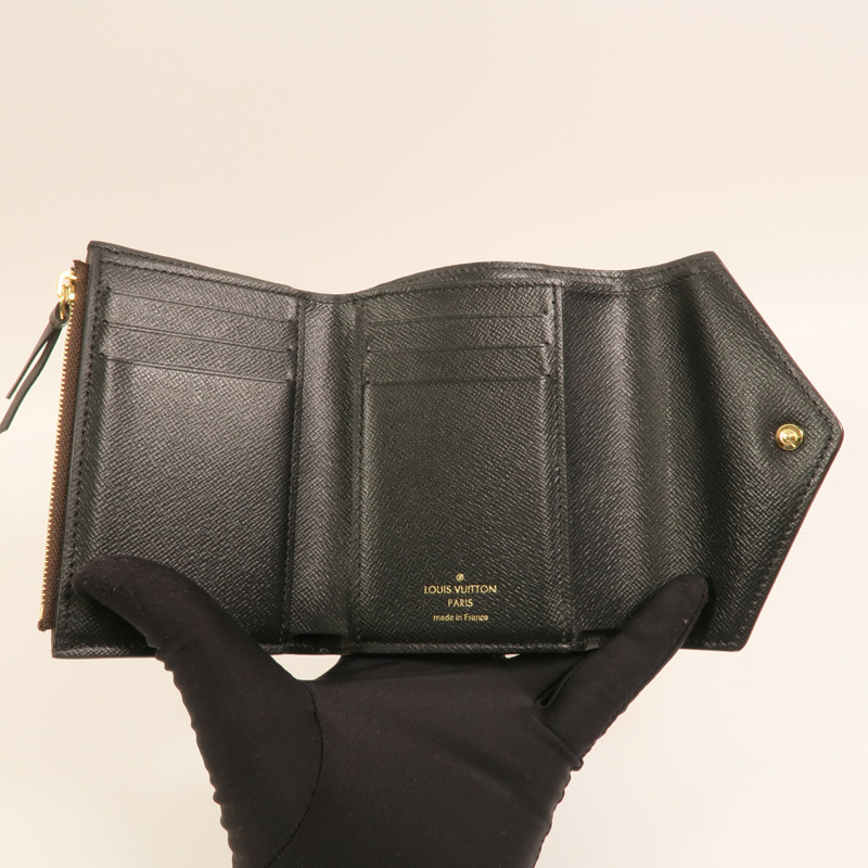 LOUIS VUITTON Monogram/Monogram Reverse Victorine Wallet金扣錢包棕色-6