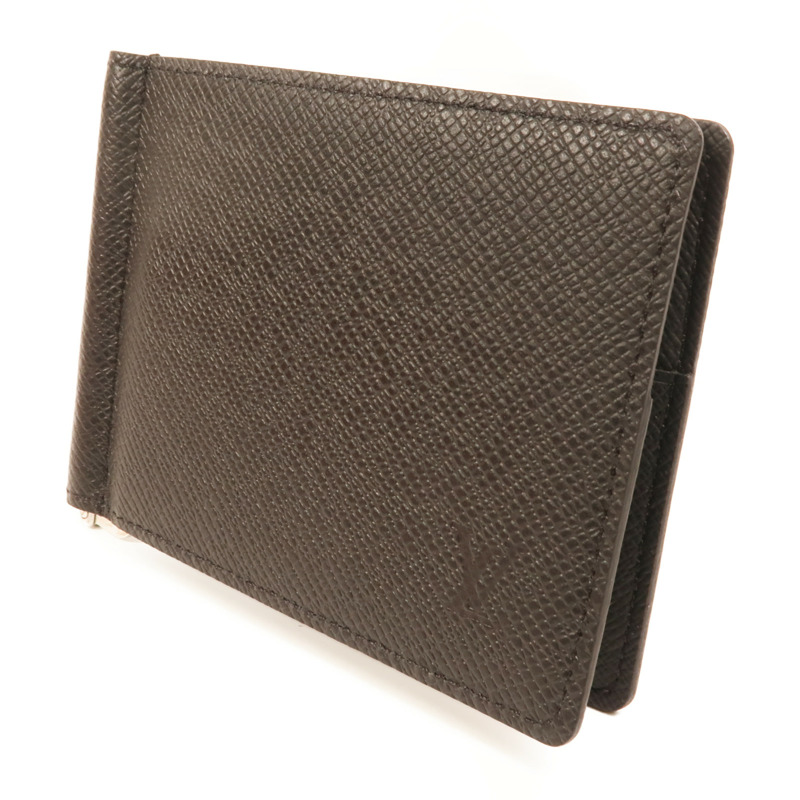 LOUIS VUITTON Taiga Portefeuille Pince Money Clip銀扣卡片套-2