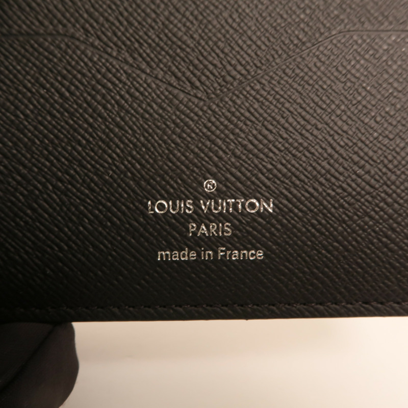LOUIS VUITTON Taiga Portefeuille Pince Money Clip銀扣卡片套-7