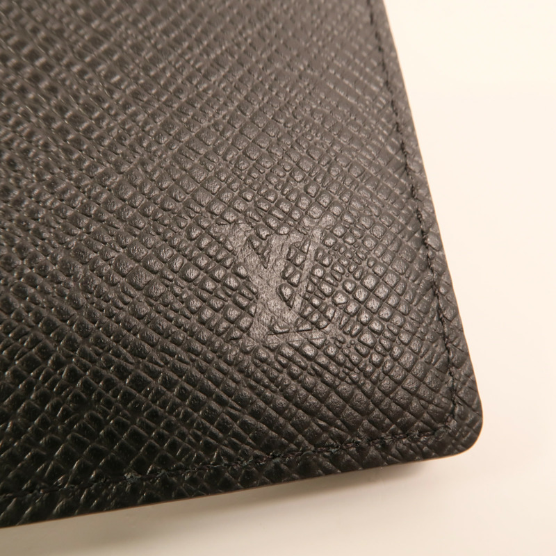 LOUIS VUITTON Taiga Portefeuille Pince Money Clip銀扣卡片套-9