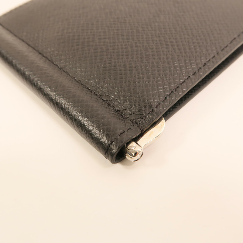 LOUIS VUITTON Taiga Portefeuille Pince Money Clip銀扣卡片套-11