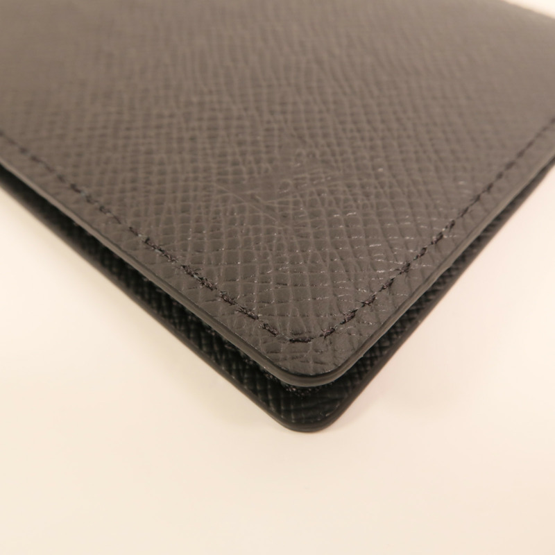 LOUIS VUITTON Taiga Portefeuille Pince Money Clip銀扣卡片套-12