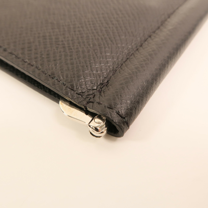 LOUIS VUITTON Taiga Portefeuille Pince Money Clip銀扣卡片套-13