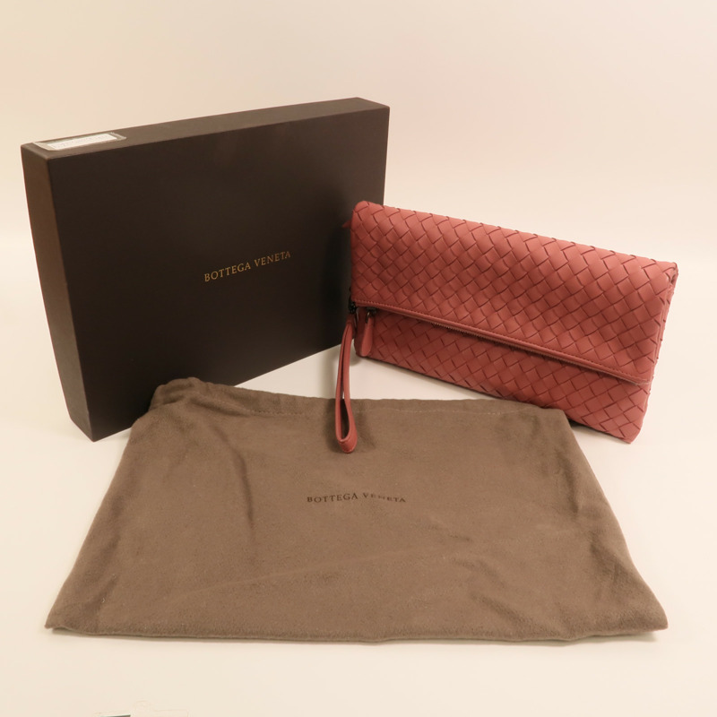BOTTEGA VENETA 織紋皮革Clutch/Pouch手拿包-11