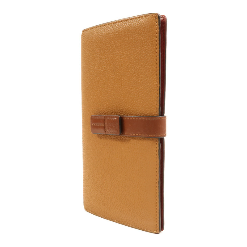 LOEWE 牛皮皮革Large Vertical Wallet銀扣長錢包-2